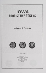Iowa Food Stamp Tokens: April 1983