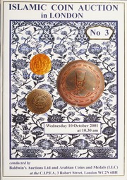 Islamic Coin Auction in London, no. 3, featuring Egyptian and Ottoman coins, and a group of Persian proofs, patterns, and trials. [10/10/2001]
