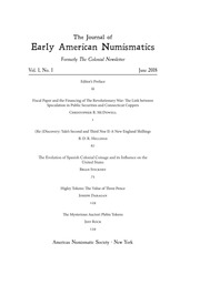 Journal of Early American Numismatics (June 2018)