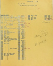 J.F. Bell Invoices from B.G. Johnson, January 3, 1944, to September 1, 1944