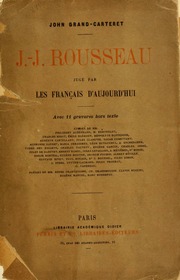 Cover of edition jjrousseaujugp00gran