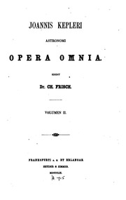 Cover of edition joanniskepleria01frisgoog