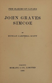 Cover of edition johngravessimcoe0000unse