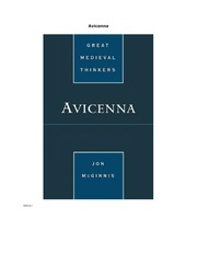 Jon Mc Ginnis Avicenna ( Great Medieval Thinkers) 