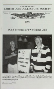 Journal of the Barber Coin Collectors' Society, vol. 17, no. 1