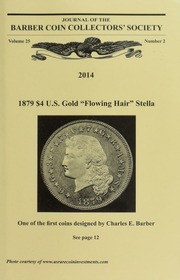 Journal of the Barber Coin Collectors' Society, vol. 25, no. 2