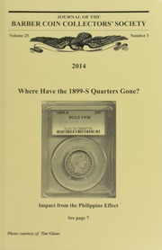 Journal of the Barber Coin Collectors' Society, vol. 25, no. 3