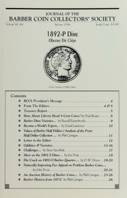 Journal of the Barber Coin Collectors' Society, vol. 7, no. 4