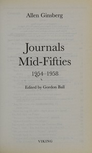 Cover of edition journalsmidfifti0000gins_n2t0