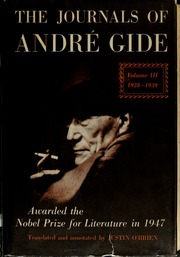 Cover of edition journalsofandr00gide