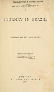 Cover of edition journeyinbrazil00agas2