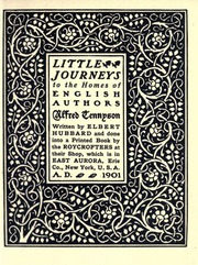 Cover of edition journeytennyson00hubbiala