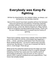 Everybody was Kang Fu fighting