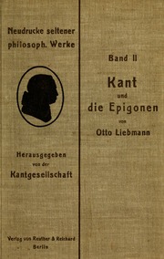 Cover of edition kantunddieepigon00lieb