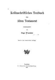 Cover of edition keilinschriftli00wincgoog