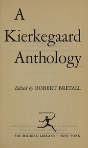 Cover of edition kierkegaardantho0000kier
