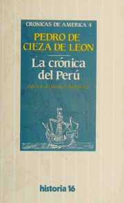 Cover of edition lacronicadelperu0000ciez