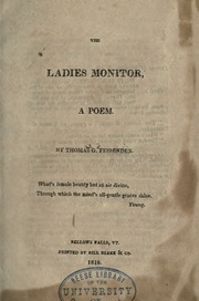 Cover of edition ladiesmonitorpoe00fessrich