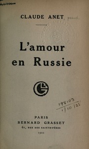 Cover of edition lamourenrussie00schouoft