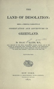 Cover of edition landofdesolation00hayerich