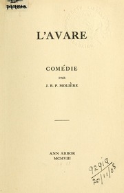 Cover of edition lavarecomdie00moliuoft