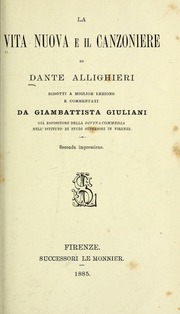 Cover of edition lavitanuovaeilca00dant