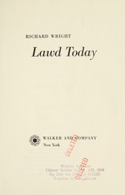 Cover of edition lawdtoday00wrig