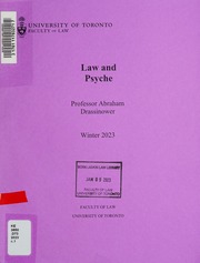 Cover of edition lawpsyche00dras_1