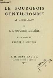 Cover of edition lebourgeoisgent00moliuoft