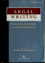 Cover of edition legalwritingproc00edwa