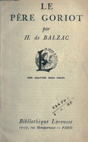 Cover of edition lepregoriot00balzuoft