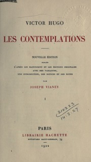 Cover of edition lescontemplation01hugouoft