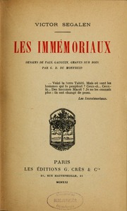 Cover of edition lesimmmoriaux00sega