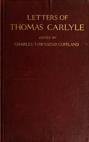 Cover of edition lettersofthomasc00carl
