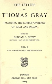 Cover of edition lettersofthomasgray02grayuoft