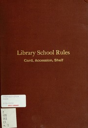 Cover of edition libraryschoolrul01dewe