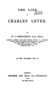 Cover of edition lifecharlesleve00fitzgoog