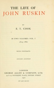 Cover of edition lifeofjohnruskin01cook