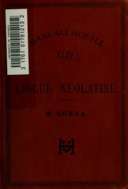 Cover of edition lingueneolatine00gorruoft