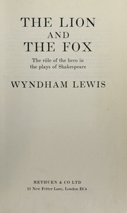 Cover of edition lionfoxroleofher0000lewi