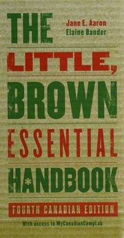 Cover of edition littlebrownessen0000aaro_h6t6