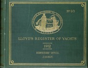 Lloyd's Register Of Yachts 1912