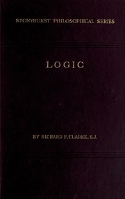 Cover of edition logicclarke00clariala