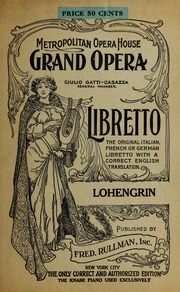 Cover of edition lohengrinoperain00wagn2