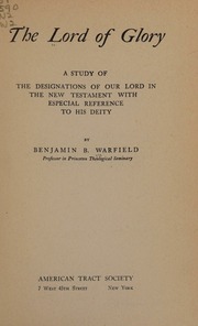 Cover of edition lordofglorystudy0000warf
