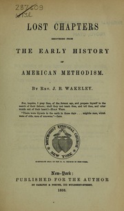 Cover of edition lostchaptersreco00wake