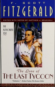 Cover of edition loveoflasttycoon00fitz_4