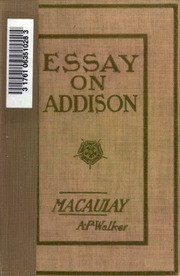Cover of edition macaulaysessayon00macauoft