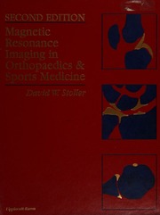 Magnetic resonance imaging in orthopaedics & sports medicine - Archives