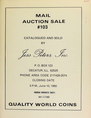 Mail auction sale #103 : quality world coins. [06/10/1980]